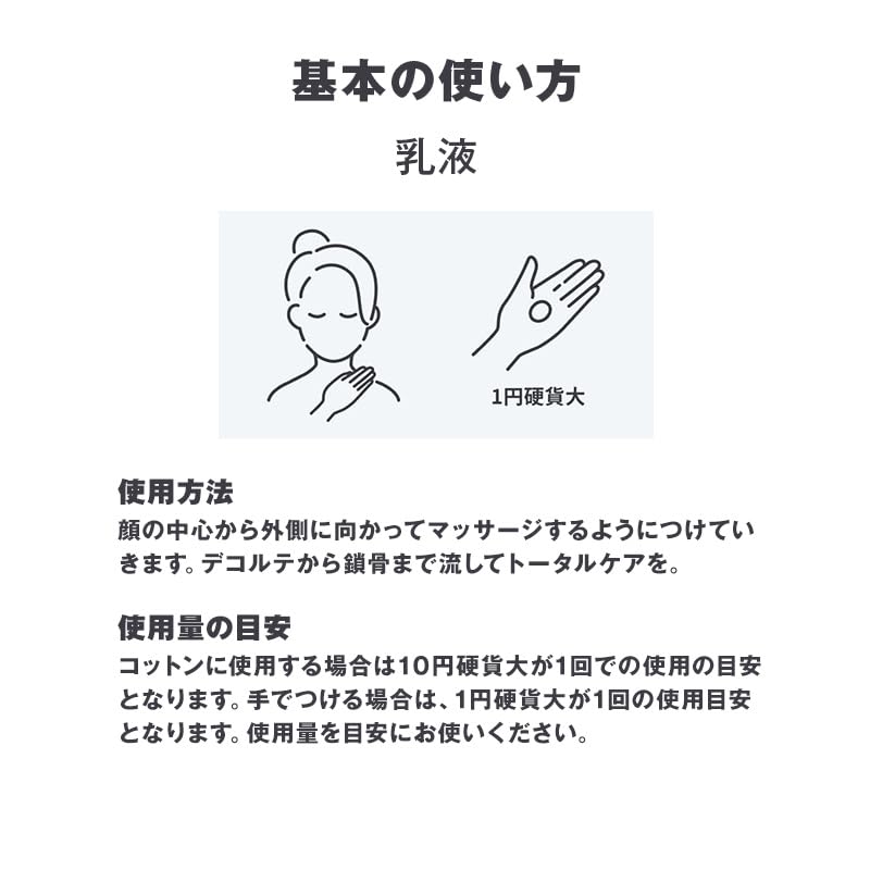MUJI Medicated Clear Care Moisturising Milk, Quasi-Drug Emulsion with Dipotassium Glycyrrhizate and Ten Plant Extracts, 50 mL, 180 mL Refill and 200 mL