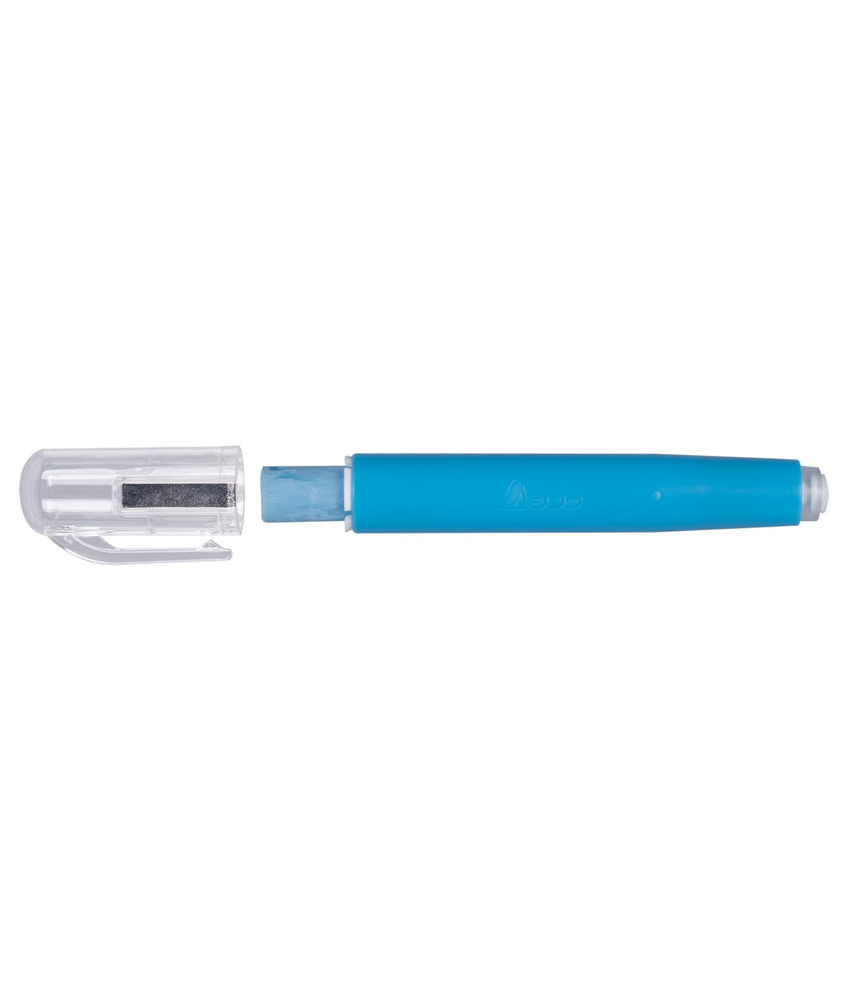 Shinwa Sokutei Chalk Holder, Knock-Type Holder for 11 to 12 mm Chalk, 20 x 132 mm with Cap and One Chalk Included, White, Blue or Red, or Sets of 3 and 4