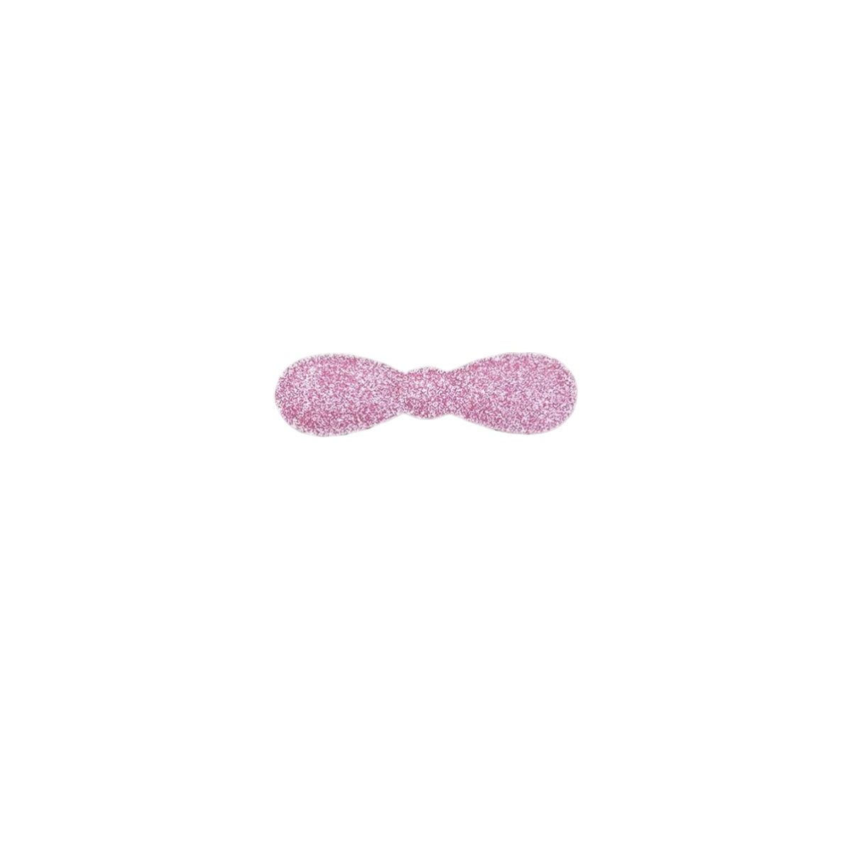 Glitter Plain-Color No-Crease Hair Clip for Bangs, Made in Japan, Ribbons, Cross, Hearts, Five-Point Shapes and Rectangles