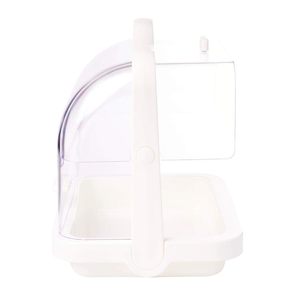 Inomata Table Carry Hooded Spice Rack, Clear Hood Caddy with Carry Handle for Seasonings and Table Items, 25.4 x 19.4 x 24.3 cm, 855 g, Made in Japan