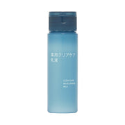 MUJI Medicated Clear Care Moisturising Milk, Quasi-Drug Emulsion with Dipotassium Glycyrrhizate and Ten Plant Extracts, 50 mL, 180 mL Refill and 200 mL
