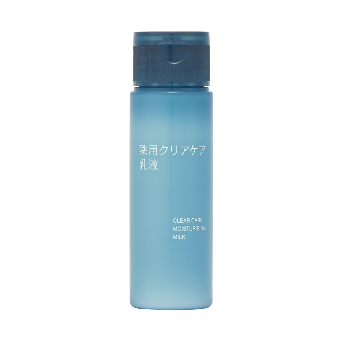 MUJI Medicated Clear Care Moisturising Milk, Quasi-Drug Emulsion with Dipotassium Glycyrrhizate and Ten Plant Extracts, 50 mL, 180 mL Refill and 200 mL