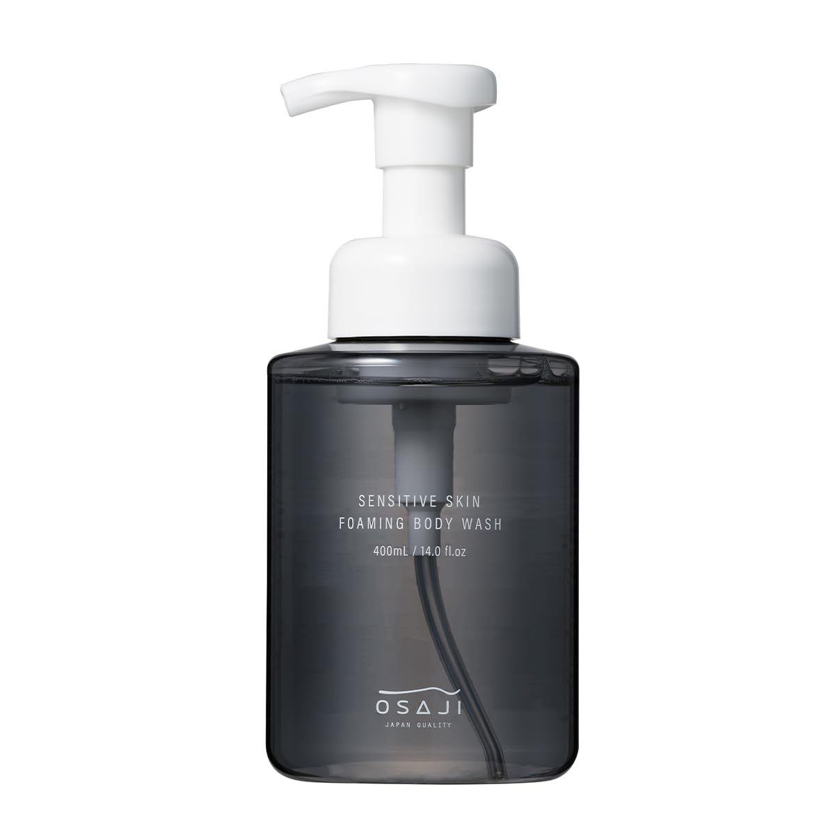 OSAJI Sensitive Skin Foaming Body Wash 400 ml, Fragrance-Free Weakly Acidic Amino Acid Body Wash with Dense Springy Foam