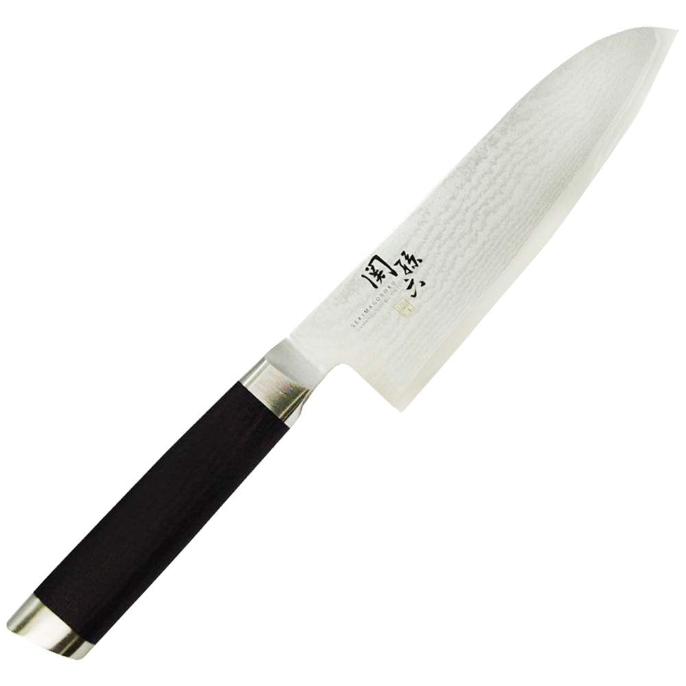 KAI Seki Magoroku Damascus Santoku and Sharpener Set