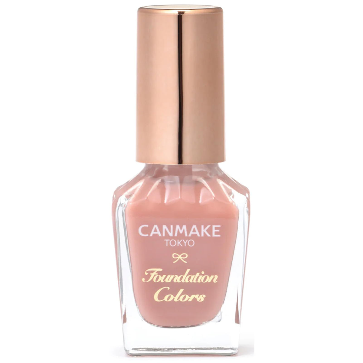 Canmake Foundation Colors, Sheer Quick-Dry Nail Foundation that Also Works as a Base Coat with a Round Brush, 8 mL