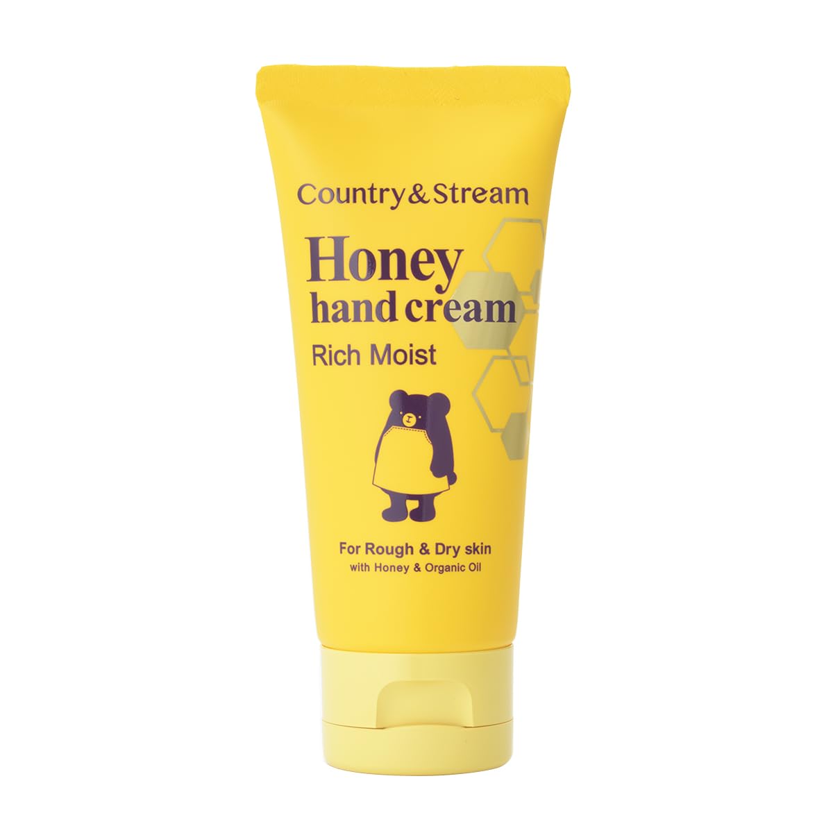 Country & Stream Natural Honey Hand Cream N Rich Moist, Thick Moisturising Hand Cream with Three Honeys and Royal Jelly for Dry, Rough Hands, 50 g