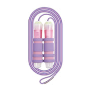 Sonic Quick Spin Lite Skipping Rope QX-1897 with Quick Bearing and Sponge Grips, 2.4 m x 4 mm PVC Rope, Grip 32 x 135 x 32 mm, Ages 6 and Up, Violet or Light Blue