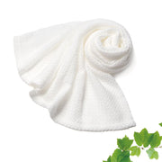 Exfoliating Body Wash Cloth, 100 Percent Corn-Fiber PLA Long Shower Scrubber Towel, Soft Texture, Made in Japan, 92 x 20 cm