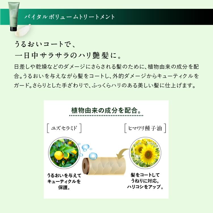 FANCL Tsuyagoromo Vital Volume Treatment — Gagome-Kelp Conditioning