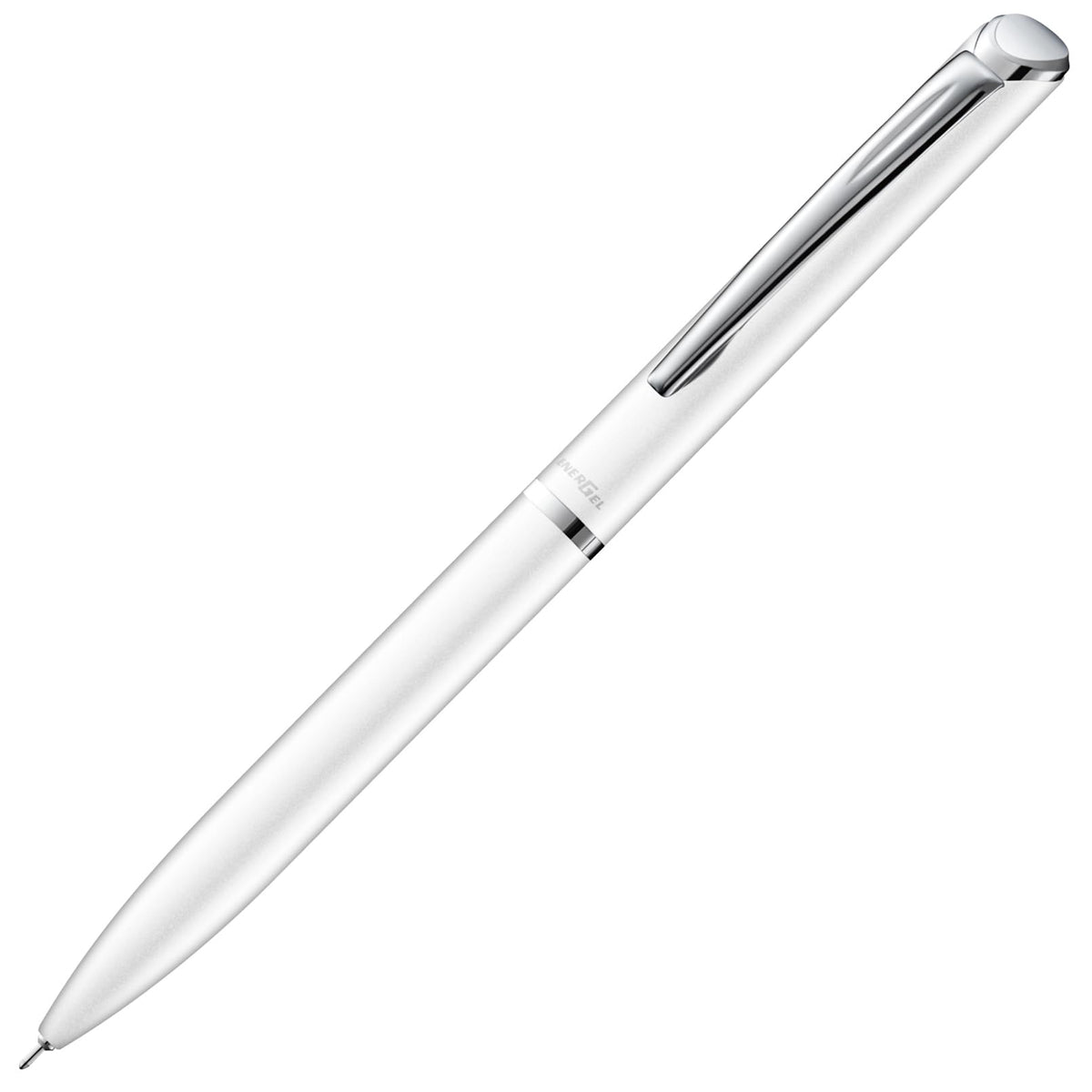 Pentel EnerGel Philography Gel Ink Ballpoint Pen 0.5 mm, Rotary Slim Brass Barrel Pen with Fast-Drying Black Ink, 20 x 15 x 150 mm and 25 g, Black, Silver, White, Brown, Blue, Red and Pastel Colours