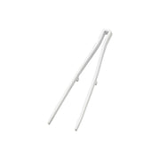 Yamazaki Tower Silicone Cooking Chopstick Tongs, Chopstick-Style Tongs With a Thick Grip and Serrated Tips for Small Food, Tip Lifts Off the Counter, Heat Safe to 220 C, Dishwasher Safe, 6 x 2 x 28 cm and 60 g, White or Black