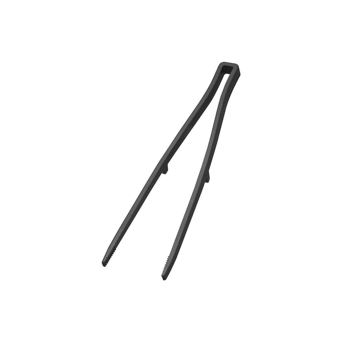Yamazaki Tower Silicone Cooking Chopstick Tongs, Chopstick-Style Tongs With a Thick Grip and Serrated Tips for Small Food, Tip Lifts Off the Counter, Heat Safe to 220 C, Dishwasher Safe, 6 x 2 x 28 cm and 60 g, White or Black