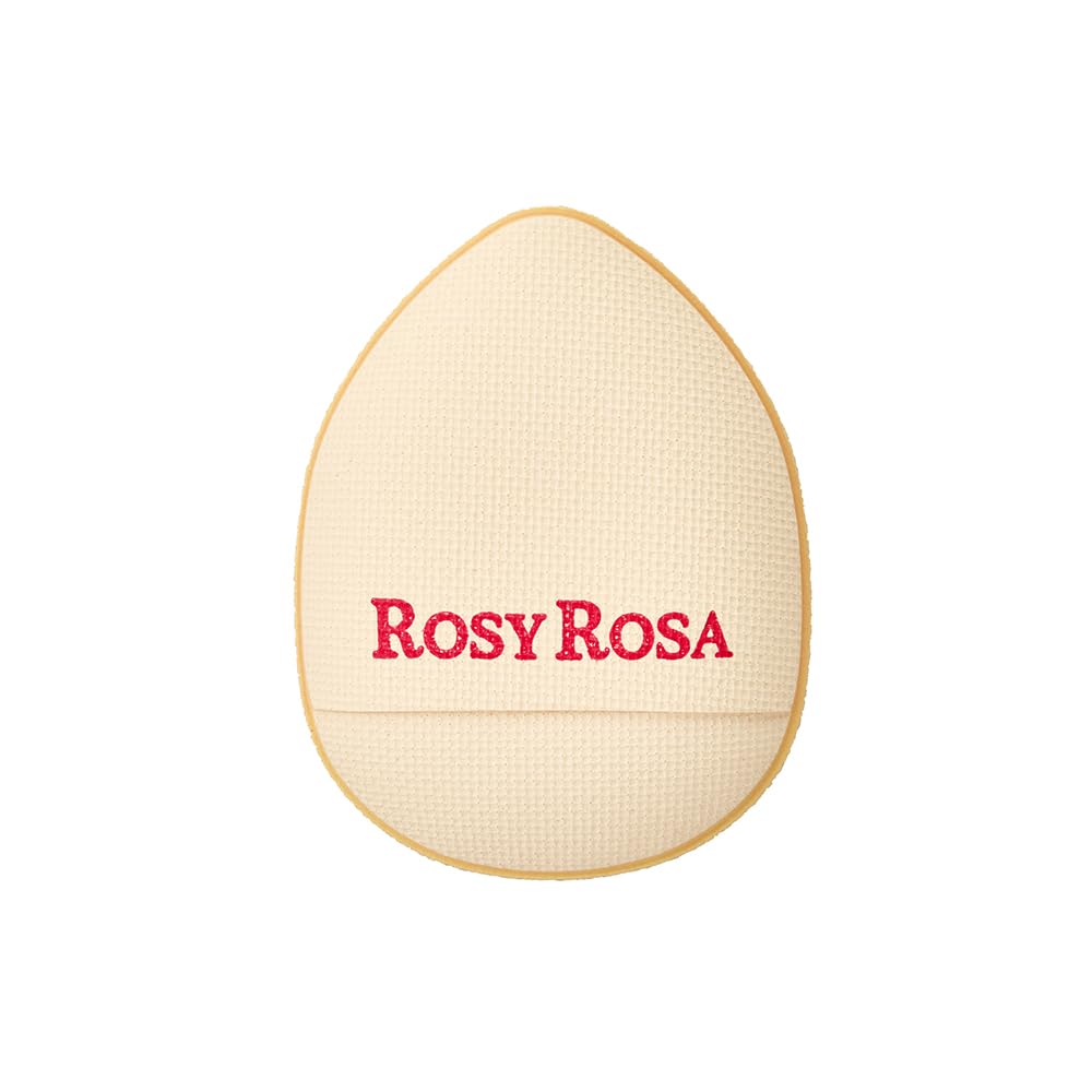Rosy Rosa Spot Cover Puff, Set of 2 Thick Mini Makeup Puffs for Concealer, Cheeks and Highlights, Latex-Free, with a Soft Case
