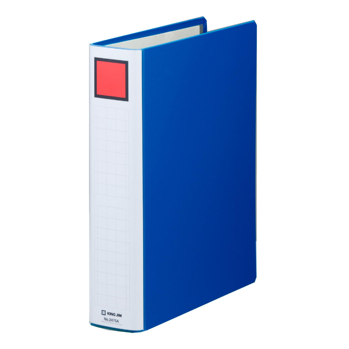 King Jim King File Super Dotch Easy A4 Portrait Two-Hole File, Olefin-Covered Lever Binder Opening Left or Right, 80 mm Hole Spacing, 200 to 1,000 Sheets, 307 x 243 mm, Blue or Grey