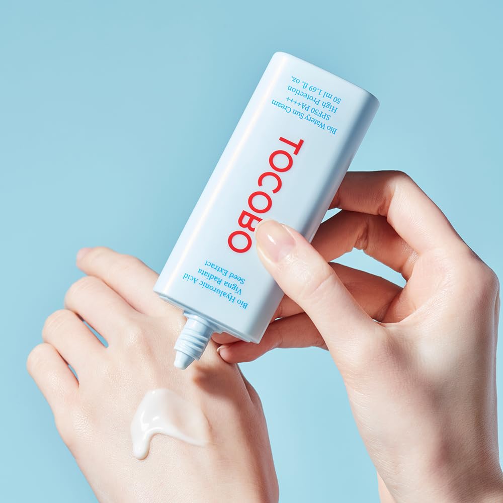 TOCOBO Bio Watery Sun Cream, SPF50+ PA++++ Watery Daily Sunscreen with Hyaluronic Acid, 50 mL