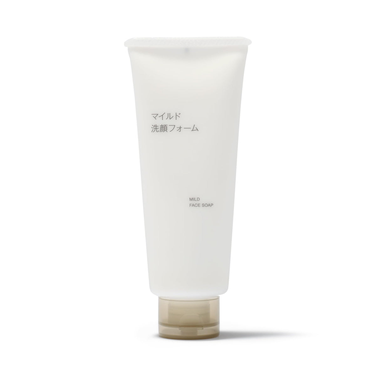MUJI Mild Face Soap Facial Cleansing Foam, Fragrance-Free Face Wash with Hyaluronic Acid and Ceramide, 150 g and 220 g Tubes
