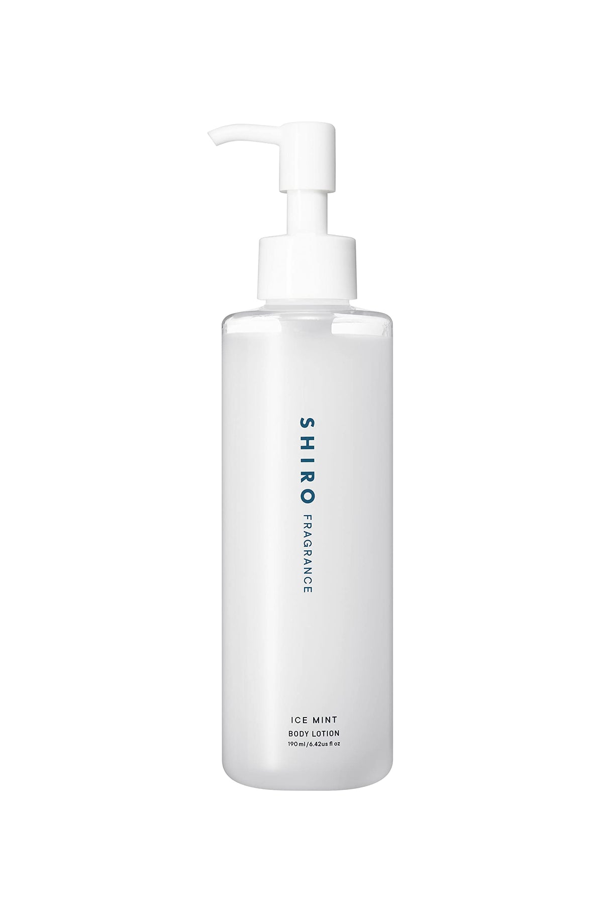 SHIRO Ice Mint Body Lotion, Cooling Moisturising Body Lotion with Yuzu and Shea Butter, 190 ml Pump Bottle