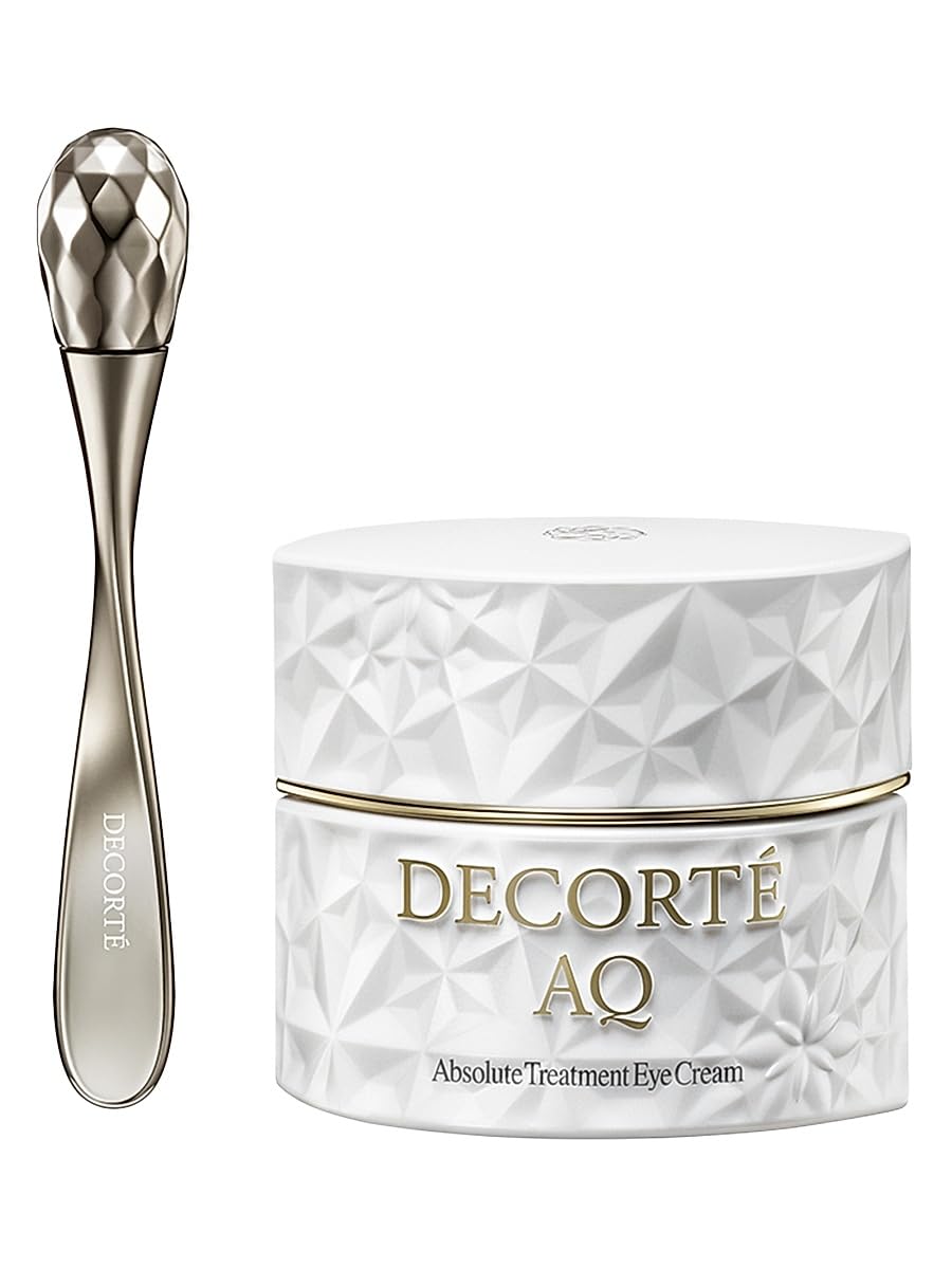 Decorté AQ Absolute Treatment Eye Cream Tight Focus, Firming Eye Cream with Massage Spatula, 15 g
