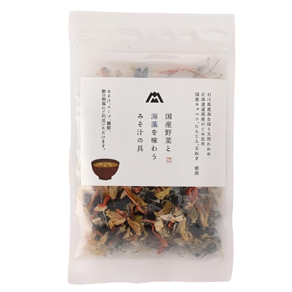 Matsuo Miso Soup Toppings — Origin-Labeled Vegetables, Seaweed