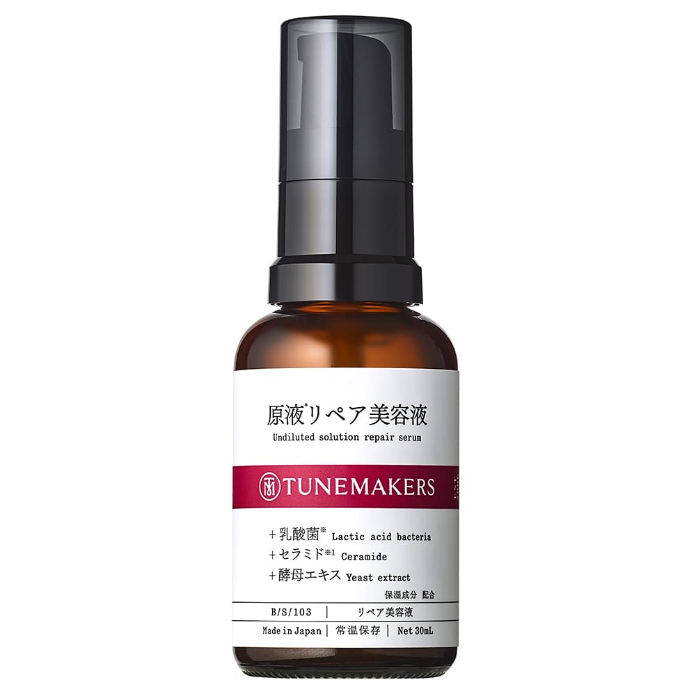 TUNEMAKERS Undiluted Solution Repair Serum 30 ml, Ceramide, Lactic Acid Bacteria, Amino Acids and Yeast Extract Barrier Serum for Sensitive and Wavering Skin