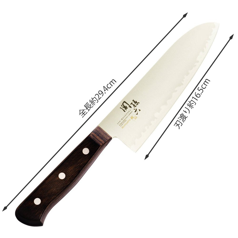 KAI Seki Magoroku Momoyama Hagane Three-Layer Santoku Knife 165 mm (AE5146)