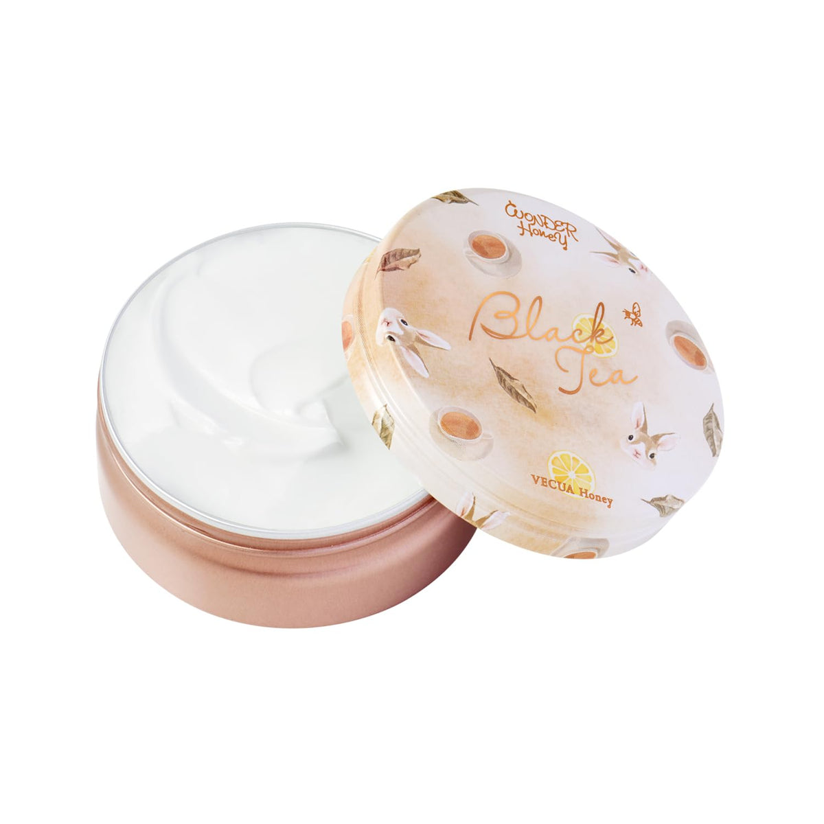 VECUA Honey Wonder Honey Cream Balm, Rich Whole-Body Moisturising Balm with Acacia Honey and Three Butters, Refreshing Fruit Black Tea Scent, 75 g