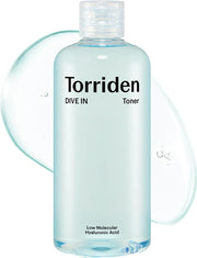 Torriden Dive-In Low Molecular Hyaluronic Acid Toner, Weakly Acidic Hydrating Face Toner, 300 mL