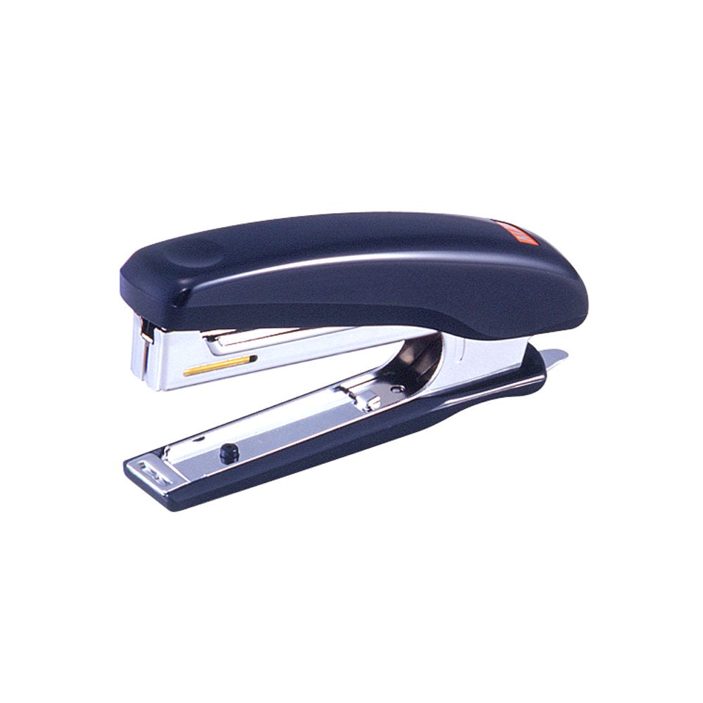 MAX HD-10D Stapler, Compact No.10 Stapler for Up to 20 Sheets with Tacking Function and 100-Staple Magazine, 103 x 23 x 50 mm, 94 g, Black
