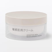 MUJI Sensitive Skin Moisturising Cream with Ceramide NP and Hyaluronic Acid, 50 g Jar