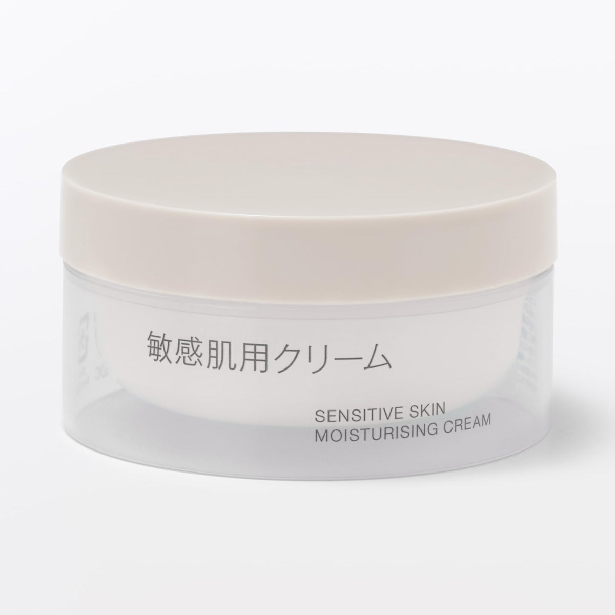 MUJI Sensitive Skin Moisturising Cream with Ceramide NP and Hyaluronic Acid, 50 g Jar