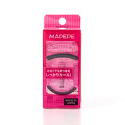 Mapepe Mini Eyelash Curler, Compact Pink Curler with Antibacterial Silicone Rubber and Spare Rubber, Made in Japan
