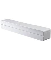 Yamazaki Tower Magnetic Wrap Case L, Fridge Side Holder for Food Wrap, Foil and Baking Sheet, 32.6 x 5.5 x 5 cm, White or Black
