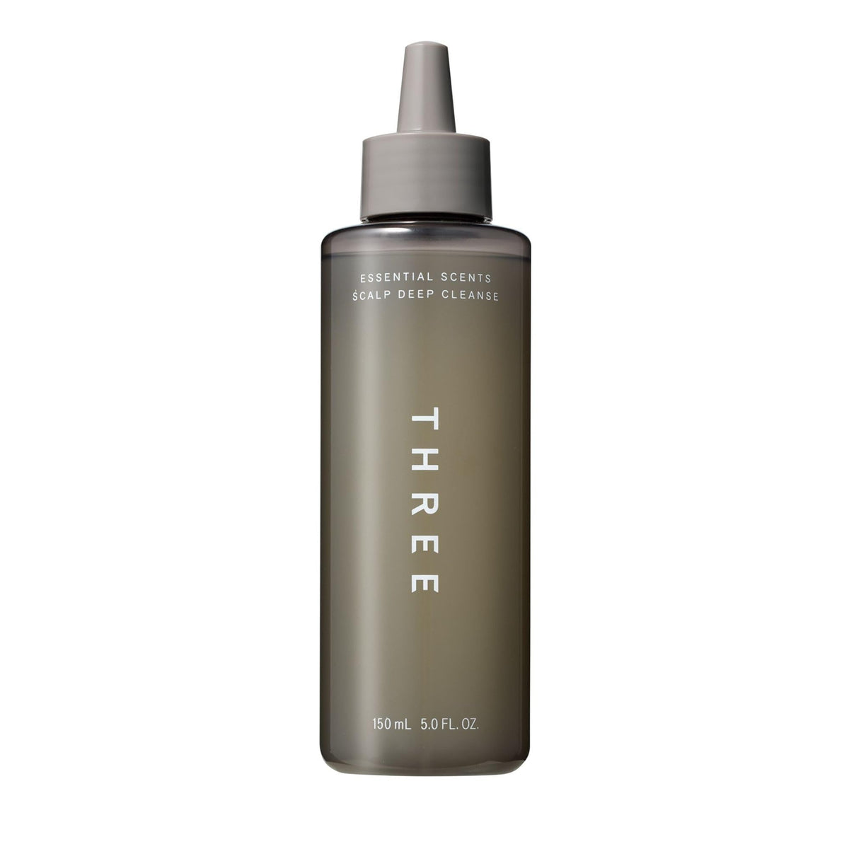 THREE Essential Scents Scalp Deep Cleanse, Scalp Cleansing Gel with Japanese Lemon and Mint Oils, 150 ml