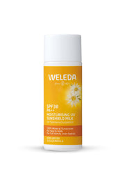 Weleda Edelweiss UV Protect Milk SPF38 PA++, Non-Chemical Mineral Sunscreen Milk for Face and Body, Fragrance of Natural Origin, Uncoloured, 50 mL or 90 mL