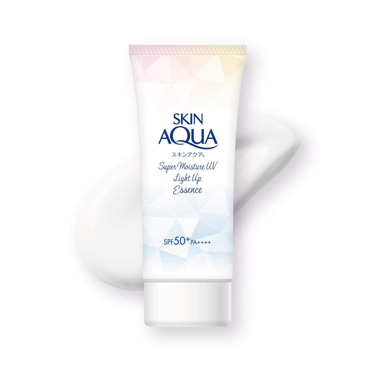Skin Aqua Super Moisture UV Light Up Essence SPF50+ PA++++, Floral Muguet Scent Tone-Up Sunscreen and Makeup Base, 70 g