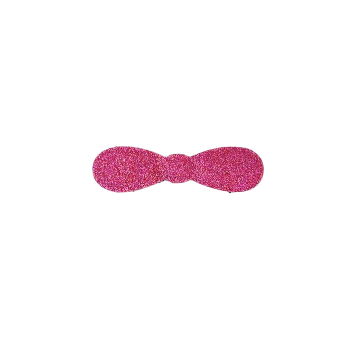 Glitter Plain-Color No-Crease Hair Clip for Bangs, Made in Japan, Ribbons, Cross, Hearts, Five-Point Shapes and Rectangles
