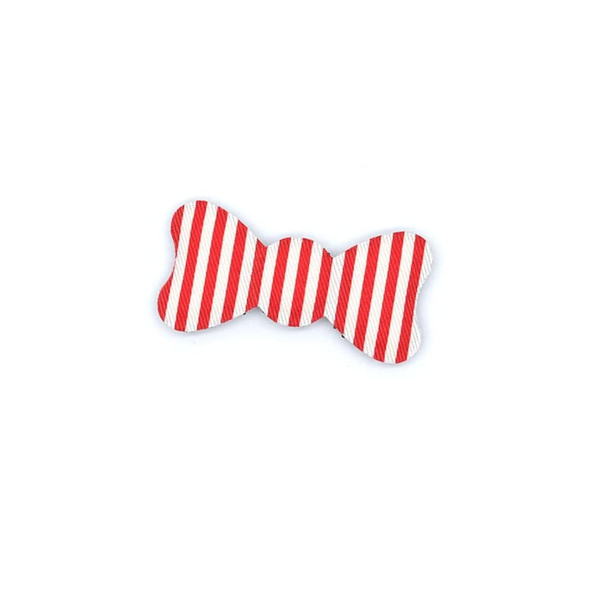 Standard Series No-Crease Hair Clip for Bangs, Made in Japan, Dot, Check and Stripe Ribbons in Mini, Middle and Large Sizes