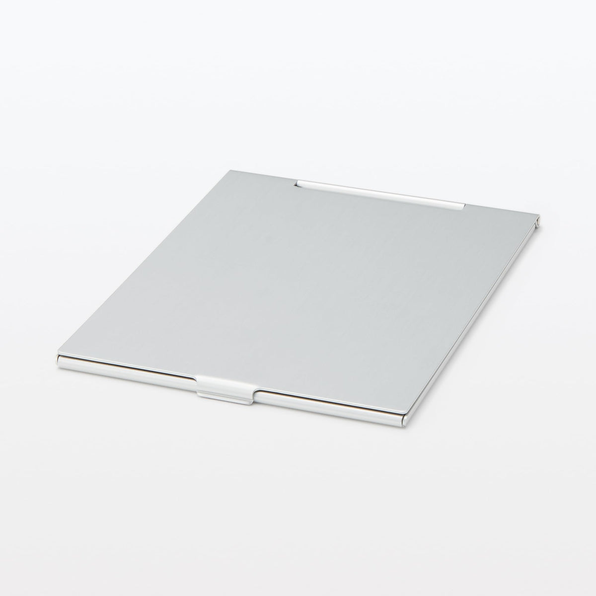Muji Aluminium Folding Mirror, Slim Portable Glass Mirror with Aluminium Case, Size S, M or L