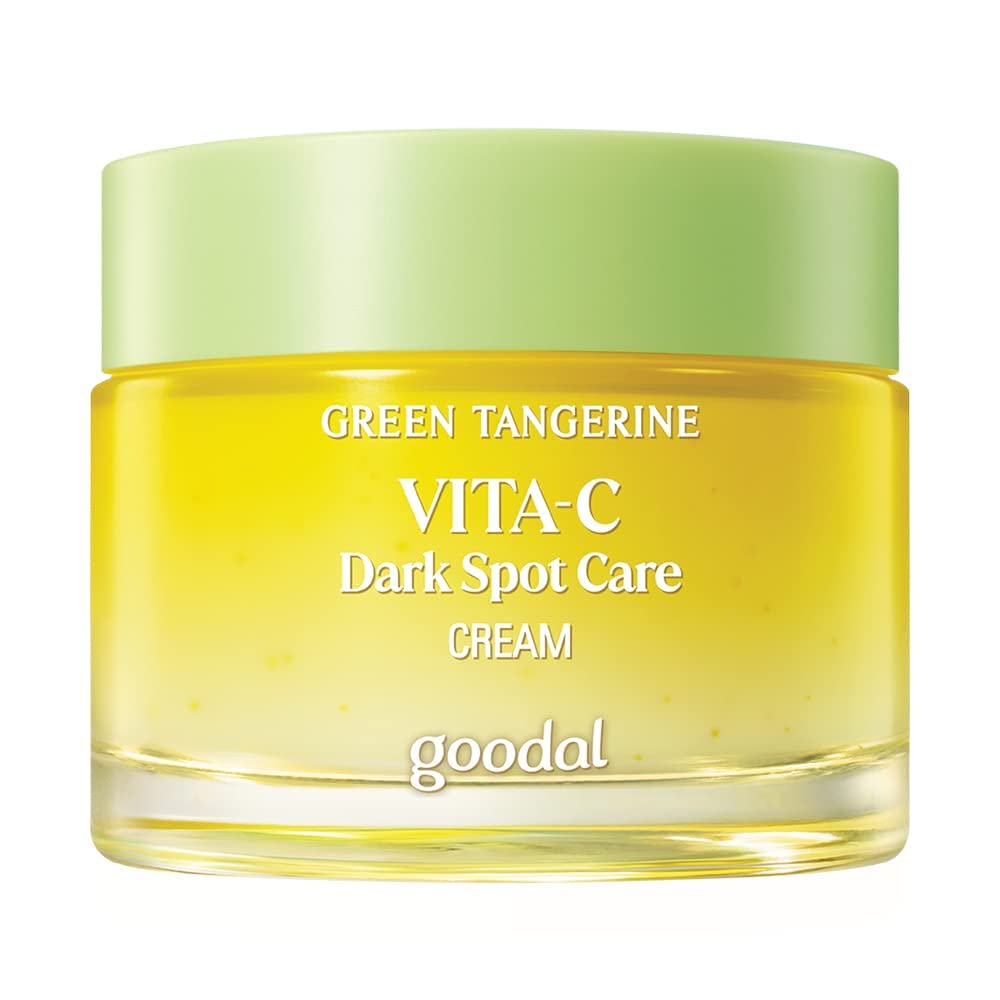 goodal Green Tangerine Vita C Dark Spot Care Cream, Vitamin Capsule Moisturising Cream with 67% Green Tangerine Extract and 4% Niacinamide, 50 mL