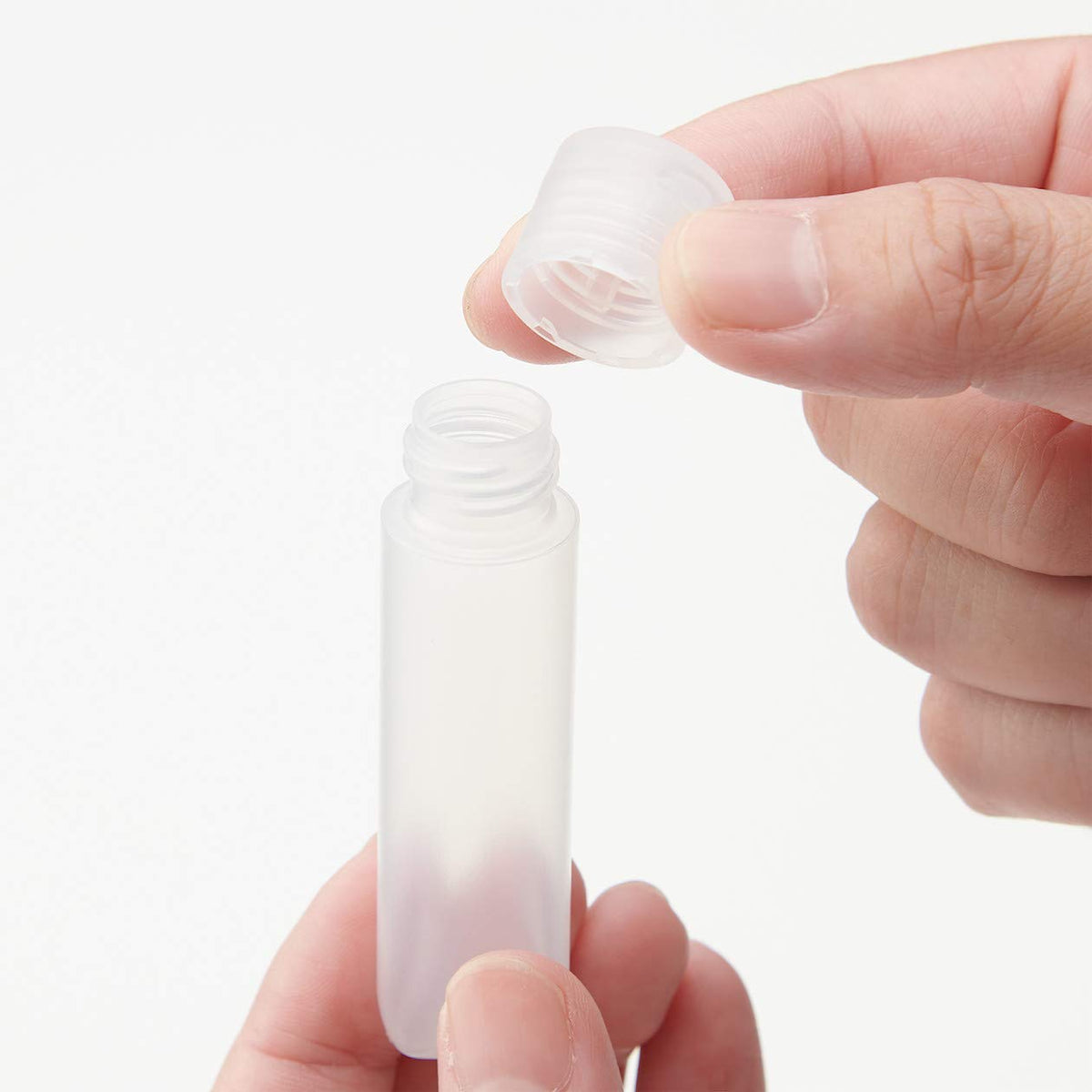 Muji Polyethylene Petit Tube S, Pack of 2, Small Refillable Travel Squeeze Tubes for Cream and Lotion, Made in Japan
