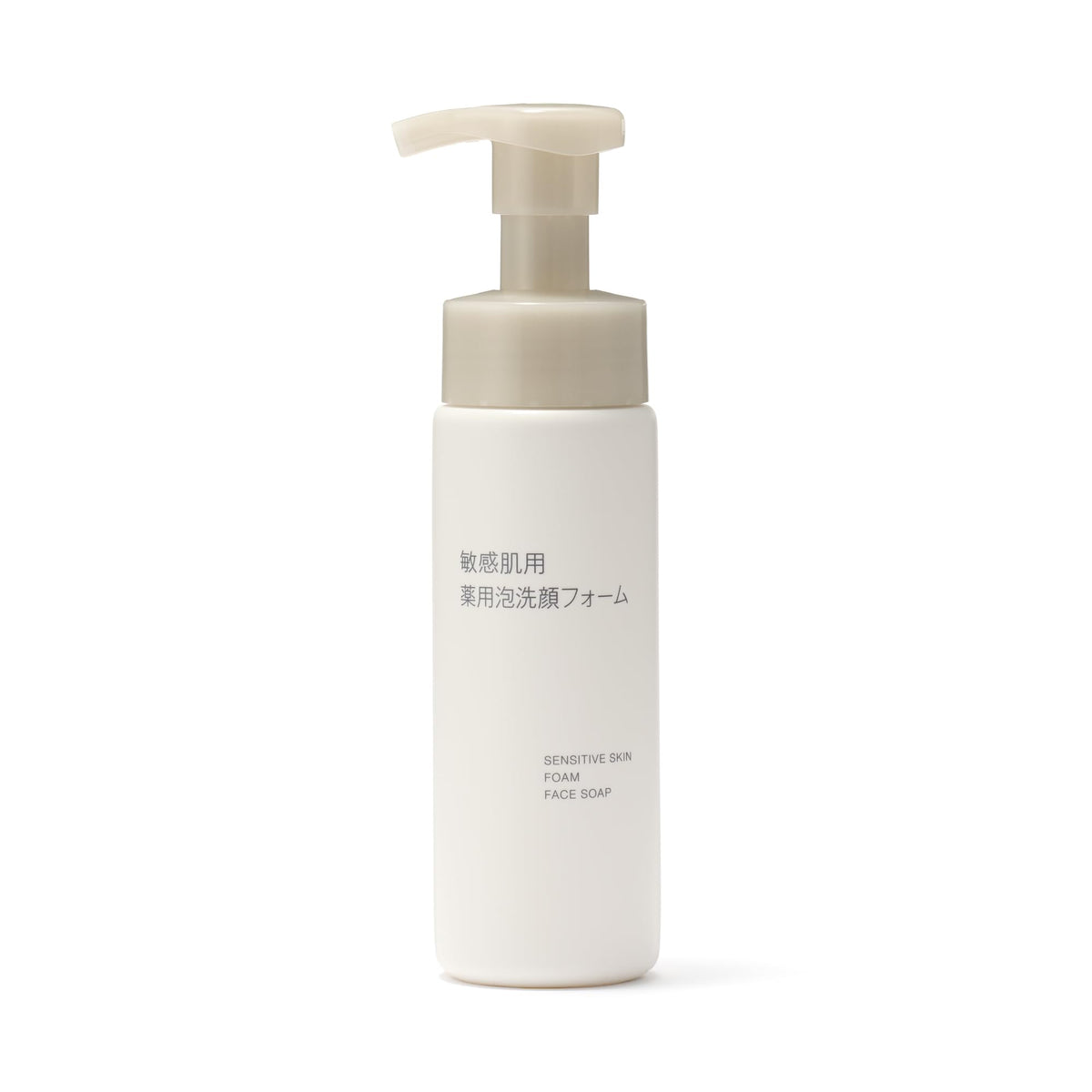 MUJI Medicated Foaming Facial Cleanser for Sensitive Skin, 200 mL, Pump Bottle
