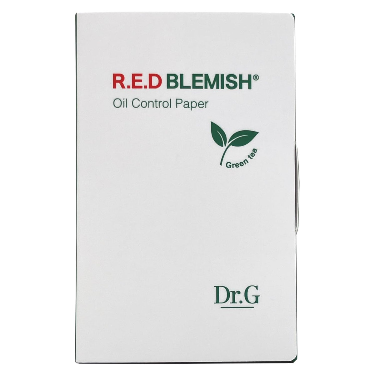 Dr.G Red Blemish Oil Control Paper, 80 Sheets of Soft Green Tea Blotting Paper that Absorbs Excess Sebum and Leaves Skin Fresh