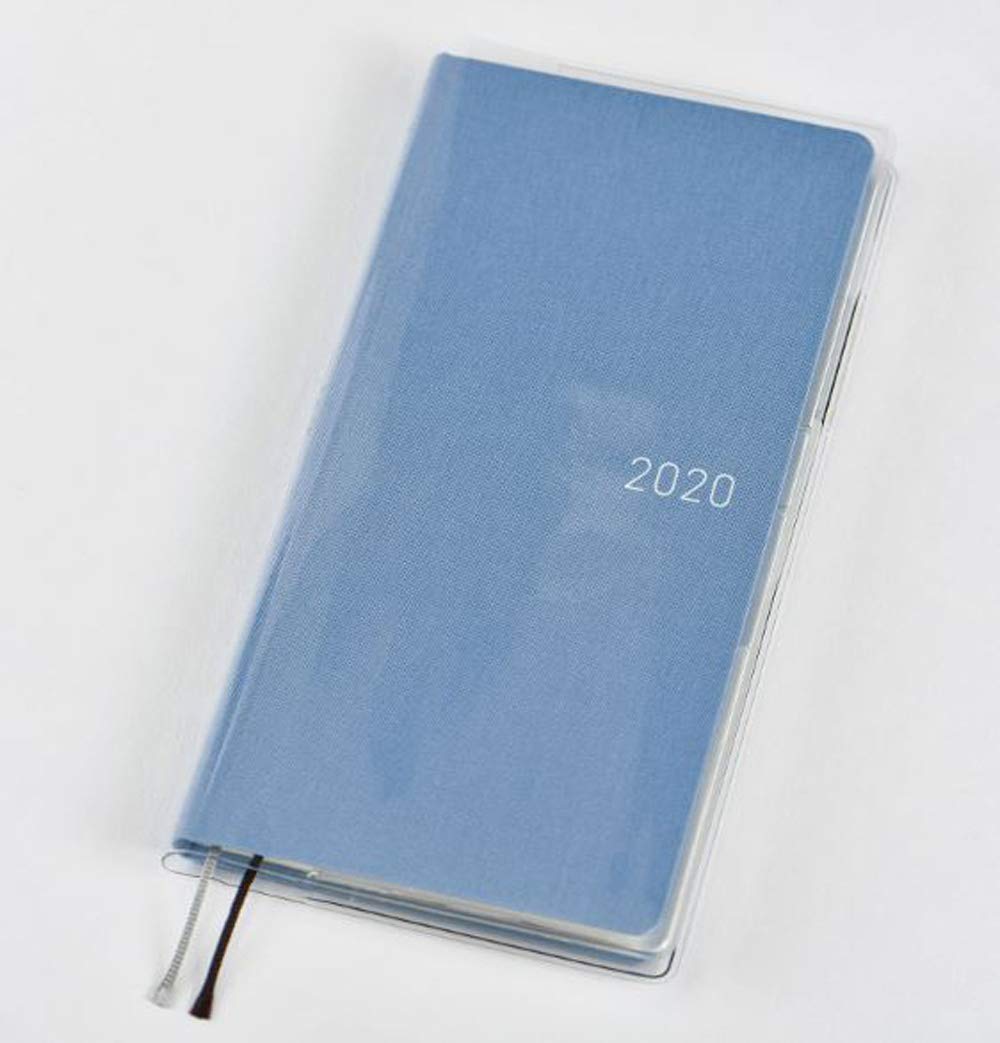 Hobonichi Clear Cover for Weeks Size Planner, PVC Cover with Pockets, 19.5 x 10.2 cm, Planner Accessory
