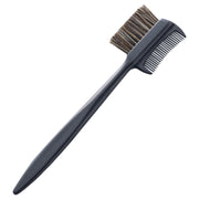 KAI Eyebrow Brush with Comb HL0304, Black Brow Brush and Comb in One for Brow Care and Trimming, 160 mm