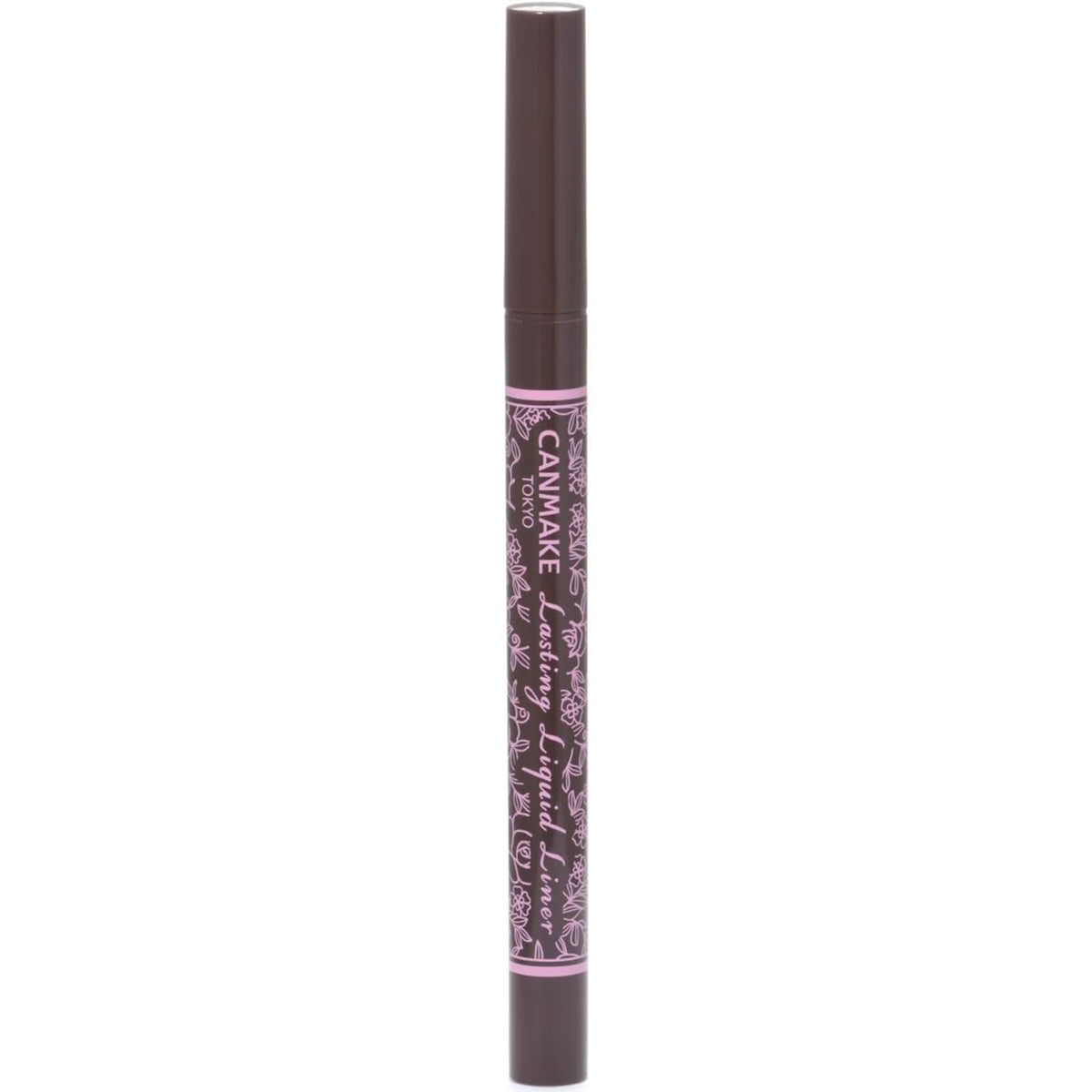 Canmake Lasting Liquid Liner, 0.1 mm Ultra-Fine Quick-Drying Liquid Eyeliner that Resists Water, Sweat, Tears and Sebum and Washes Off with Warm Water