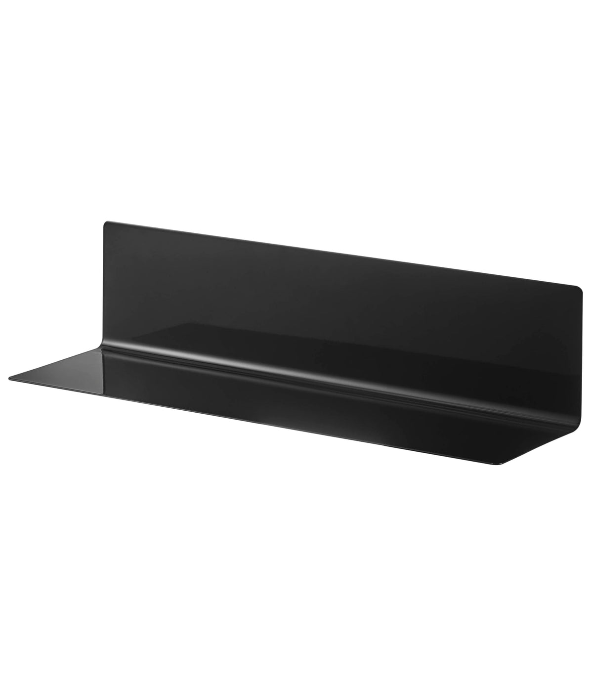 Yamazaki Tower Magnetic Wide Kitchen Shelf, 50 cm Steel Wall Shelf for Fridges and Steel Panels, 50 x 14 x 12 cm and 1.8 kg, Holds 4 kg, White or Black, Single or Set of 2