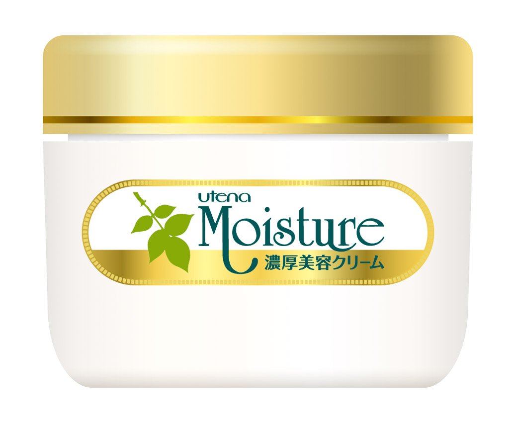 Utena Moisture Essence Cream EX, Rich Night Cream for Dry Skin with Aloe, Royal Jelly and Ginseng Extracts, 60 g