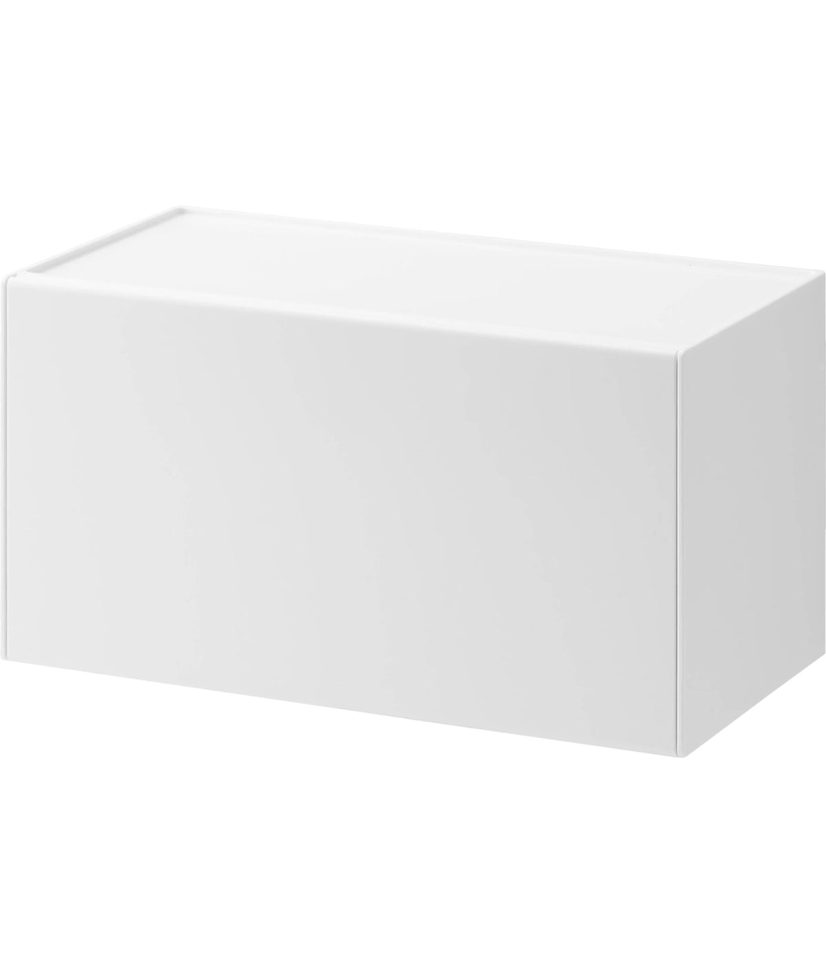 Yamazaki Tower Paper Towel Dispenser with Tray, Wall Box for Paper Towels, Kitchen Paper and Tissues, 26 x 13.7 x 13.6 cm, Magnet, Gypsum Pin or Film Hook, White or Black