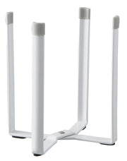 Yamazaki Plate Foldable Poly Bag Holder, Steel Stand that Holds a Bag Open as a Mini Bin or Glass Drainer, 12 x 16.5 x 9.5 cm, Folds to 14.5 x 16.5 x 3.5 cm, White