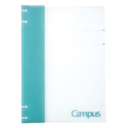 KOKUYO Campus Notebook-Style Loose-Leaf Binder A4 30-Hole NP174, Slim Binder with Separate Top and Bottom Rings and Up to 40 Sheets, 304 x 223 x 14 mm, Light Blue or Pink